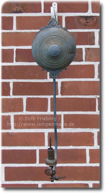 Runge Wandlampe bei Ankunft.